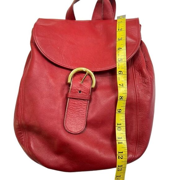 Vintage Coach Soho Back Sac 4134 Backpack Red Leather Buckle Bag - Picture 11 of 14